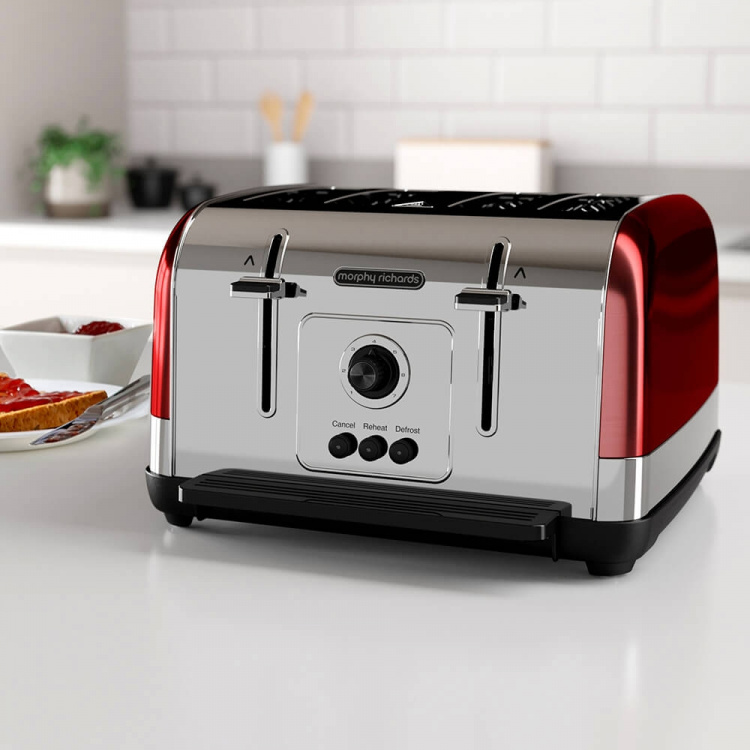 Morphy Richards Brødrister Venture 4 Skiver Rød