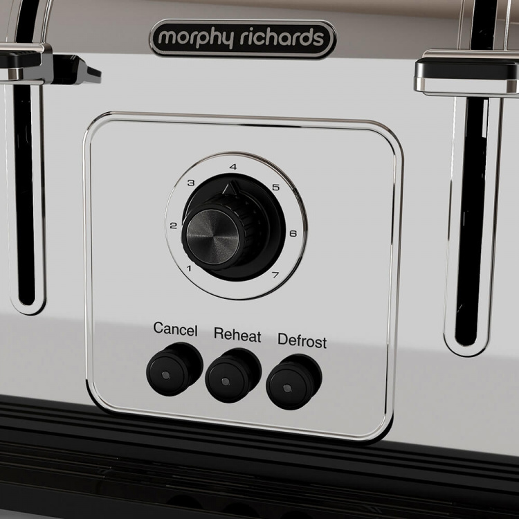 Morphy Richards Brødrister Venture 4 Skiver Hvid