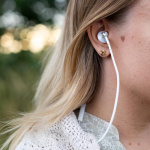 Radicover Strålingsbeskyttet Hovedtelefon In-Ear MIC volumekontrol - GODT KØB