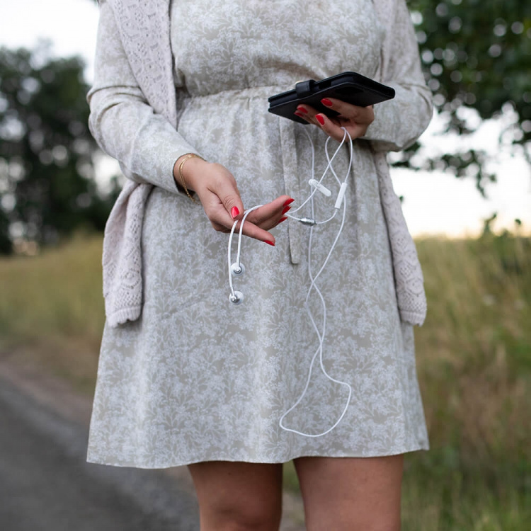 Radicover Strålingsbeskyttet Hovedtelefon In-Ear MIC volumekontrol
