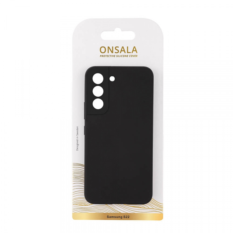 Onsala Mobilcover Silikone Black - Samsung S22
