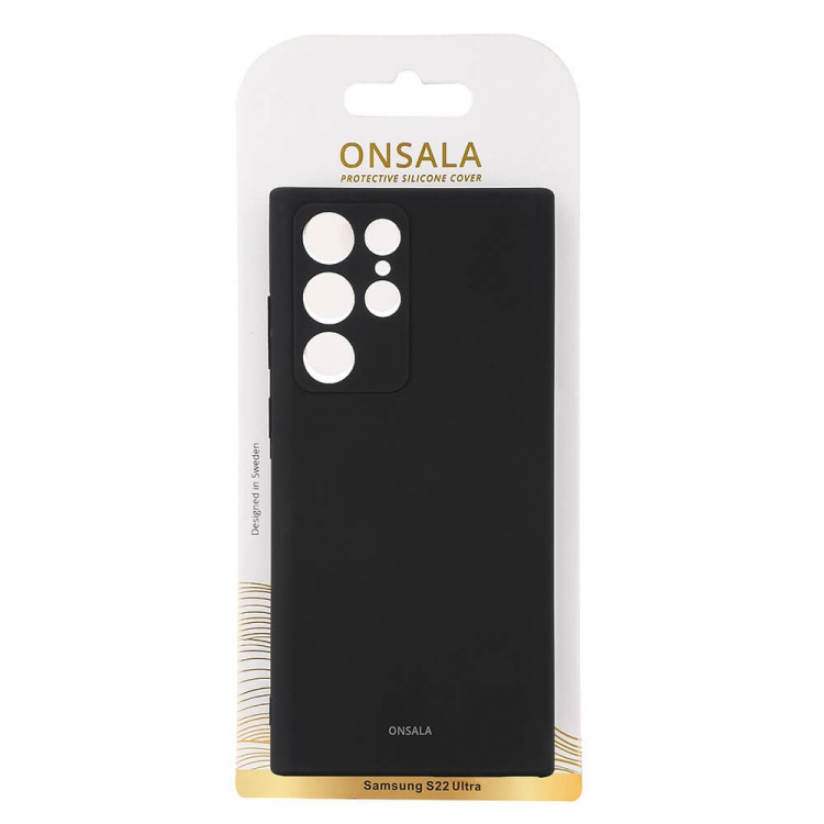 Onsala Mobilcover Silikone Black - Samsung S22 Ultra