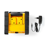 Nedis FM-radio | Radio på Byggepladsen | FM | Batteri / Strømforsyning | Digital | 15 W | Skærmstørrelse: 2.2 