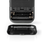 Nedis FM-radio | Bærbart design | AM / FM | Batteri | Analog | 1.5 W | Sort hvid skærm | Hovedtelefonudgang | IP20 | Aluminium / Sort