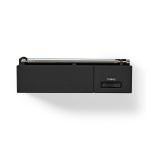 Nedis FM-radio | Bærbart design | AM / FM | Batteri | Analog | 1.5 W | Sort hvid skærm | Hovedtelefonudgang | IP20 | Sort