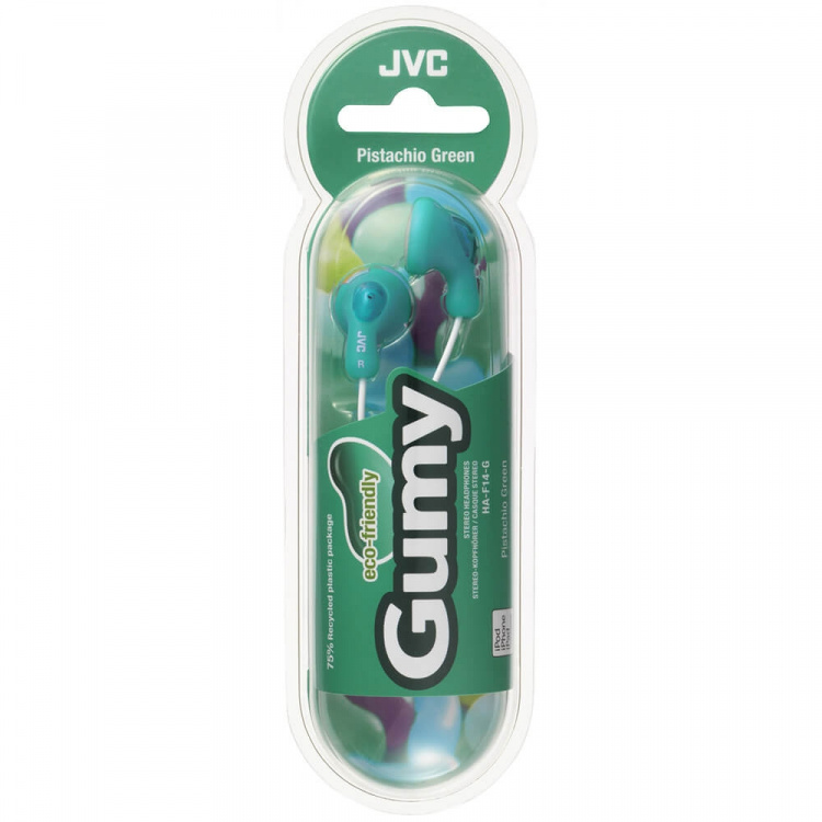 JVC Hovedtelefon F14 Gumy In-Ear Grøn