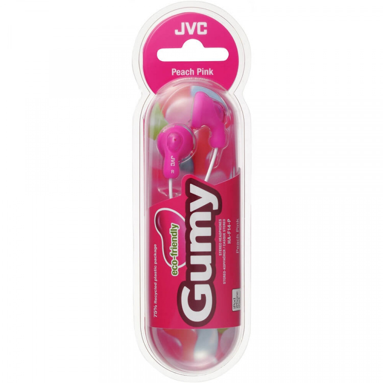 JVC Hovedtelefon F14 Gumy In-Ear Rosa