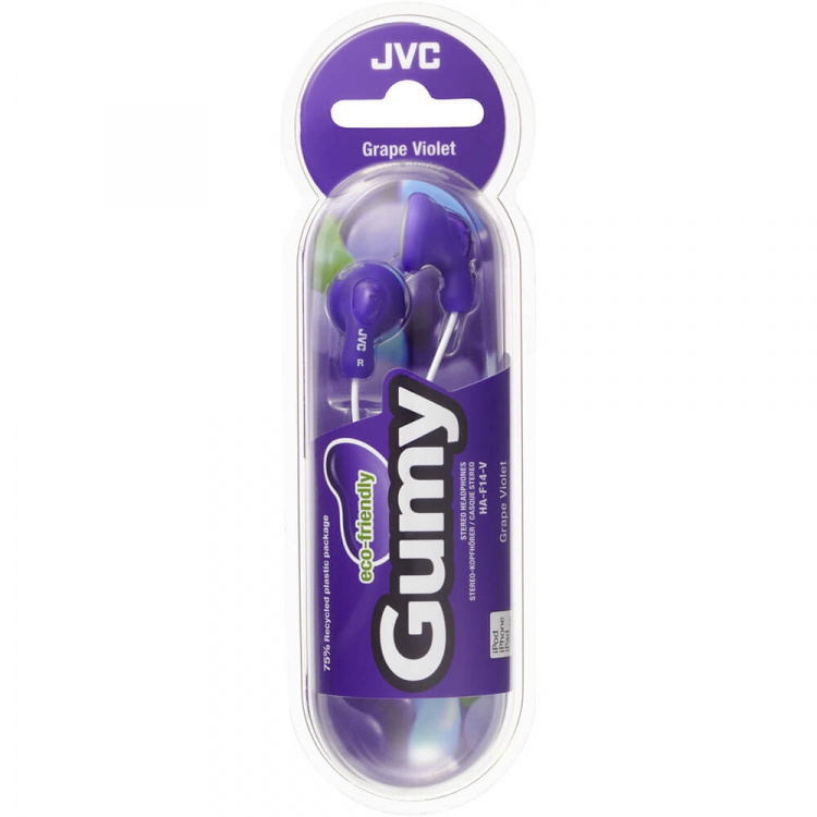 JVC Hovedtelefon F14 Gumy In-Ear Lilla