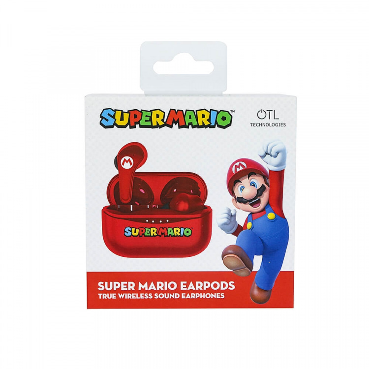 Super Mario Høretelefoner In-Ear TWS Super Mario Rød Super Mario Høretelefoner In-Ear TWS Super Mario Rød