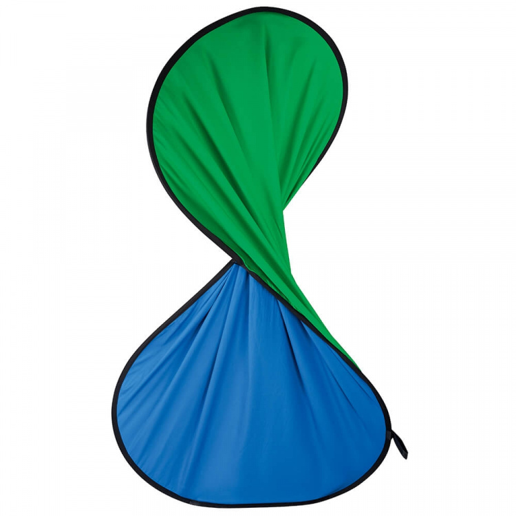 Hama Foldbar Baggrund 2-i-2 Grøn/Blå 150x200 cm