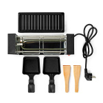 Nedis Gourmet / Raclette | Grill | 2 Personer | Spatel | Non-stick belægning | Rektangel