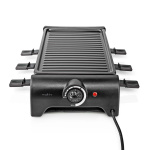 Nedis Gourmet / Raclette | Grill | 6 Personer | Spatel | Indstilling af temperatur | Non-stick belægning | Rektangel