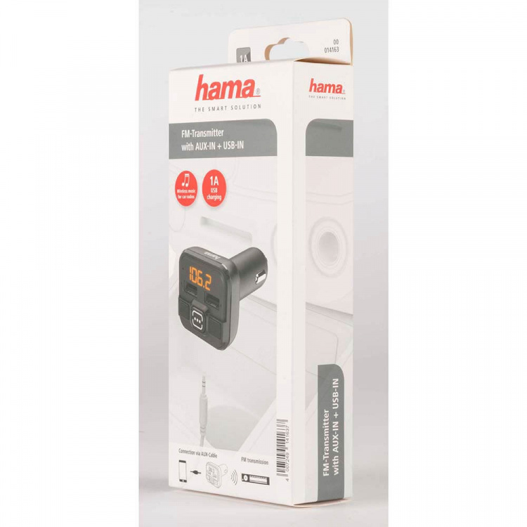 Hama FM-sändare AUX-IN och USB-IN