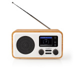 Nedis Internet Radio | Borddesign | Bluetooth® / Wi-Fi | DAB+ / FM / Internet | 2.4 