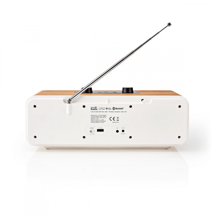 Nedis Internet Radio | Borddesign | Bluetooth® / Wi-Fi | DAB+ / FM / Internet | 2.4 