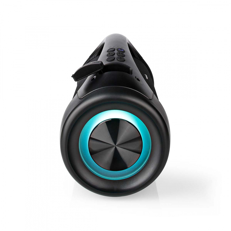 Nedis Bluetooth® Party Boombox | 6 timer | 2.0 | 150 W | Medieafspilning: AUX / USB | IPX5 | Kan parres | Bærehåndtag | Fest lys | Sort