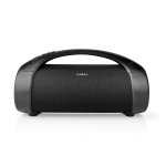 Nedis Bluetooth® Party Boombox | 6 timer | 2.0 | 150 W | Medieafspilning: AUX / USB | IPX5 | Kan parres | Bærehåndtag | Fest lys | Sort