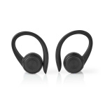 Nedis Fuldt Trådløse hovedtelefoner | Bluetooth® | Maksimal batteritid: 4 timer | Truk kontrol | Opladningsholder | Indbygget mikrofon | Understøtter stemmestyring | Ear hooks | Sort
