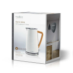 Nedis Elkedel | 1.7 l | Soft-Touch | Hvid | Drejelig 360 grader | Skjult varmeelement | Strix®-controller | Beskyttelse mod kogetørring