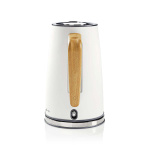 Nedis Elkedel | 1.7 l | Soft-Touch | Hvid | Drejelig 360 grader | Skjult varmeelement | Strix®-controller | Beskyttelse mod kogetørring