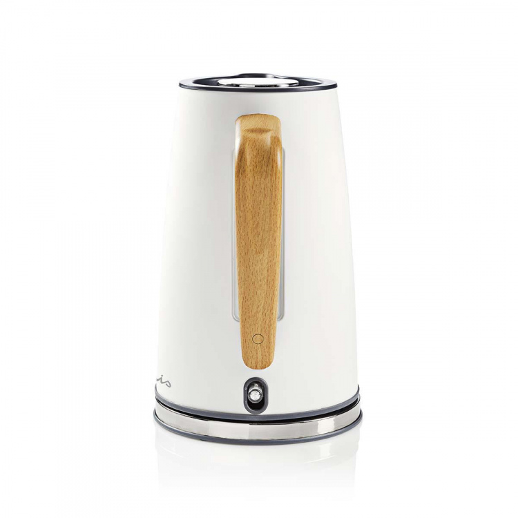 Nedis Elkedel | 1.7 l | Soft-Touch | Hvid | Drejelig 360 grader | Skjult varmeelement | Strix®-controller | Beskyttelse mod kogetørring