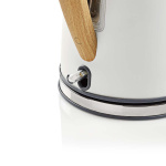 Nedis Elkedel | 1.7 l | Soft-Touch | Hvid | Drejelig 360 grader | Skjult varmeelement | Strix®-controller | Beskyttelse mod kogetørring