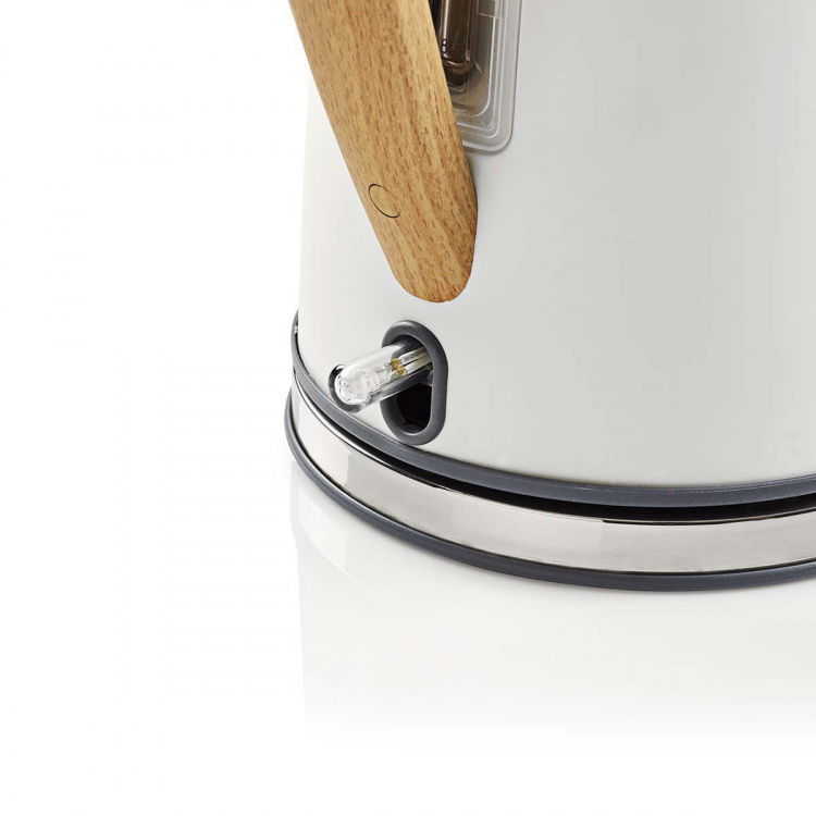 Nedis Elkedel | 1.7 l | Soft-Touch | Hvid | Drejelig 360 grader | Skjult varmeelement | Strix®-controller | Beskyttelse mod kogetørring