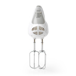 Nedis Hand Mixer | 200 W | 5-hastighedsindstilling | Turbo-funktion | 2 dejkroge / 2 piskeris | Grå / Hvid