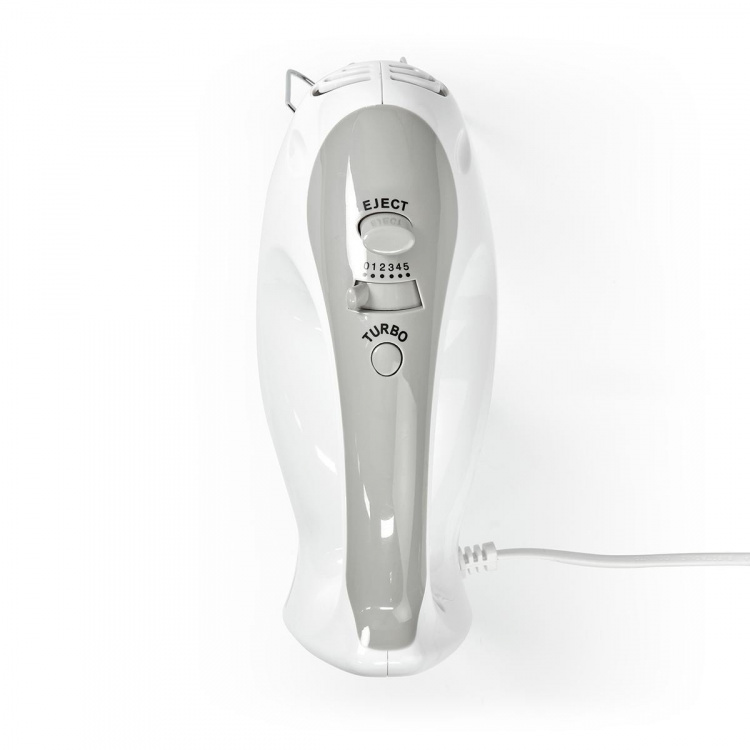 Nedis Hand Mixer | 200 W | 5-hastighedsindstilling | Turbo-funktion | 2 dejkroge / 2 piskeris | Grå / Hvid