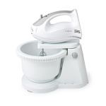 Nedis Hand Mixer | 200 W | 5-hastighedsindstilling | Turbo-funktion | Drejeskål / 2 dejkroge / 2 piskeris | Grå / Hvid