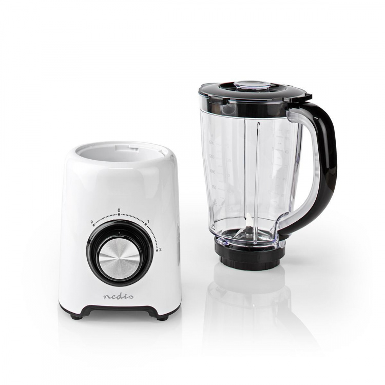 Nedis Blender | 800 W | 1.5 l | Plast | 2-hastighedsindstilling | Hvid Nedis Blender | 800 W | 1.5 l | Plast | 2-hastighedsindstilling | Hvid