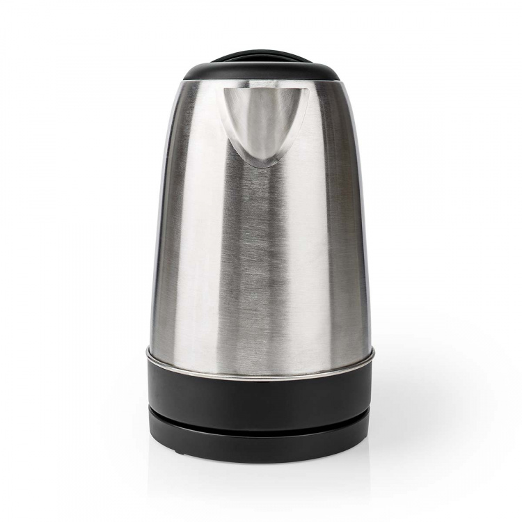 Nedis Elkedel | 1.7 l | Rustfrit stål | Aluminium / Sort | Drejelig 360 grader | Skjult varmeelement | Strix®-controller | Beskyttelse mod kogetørring