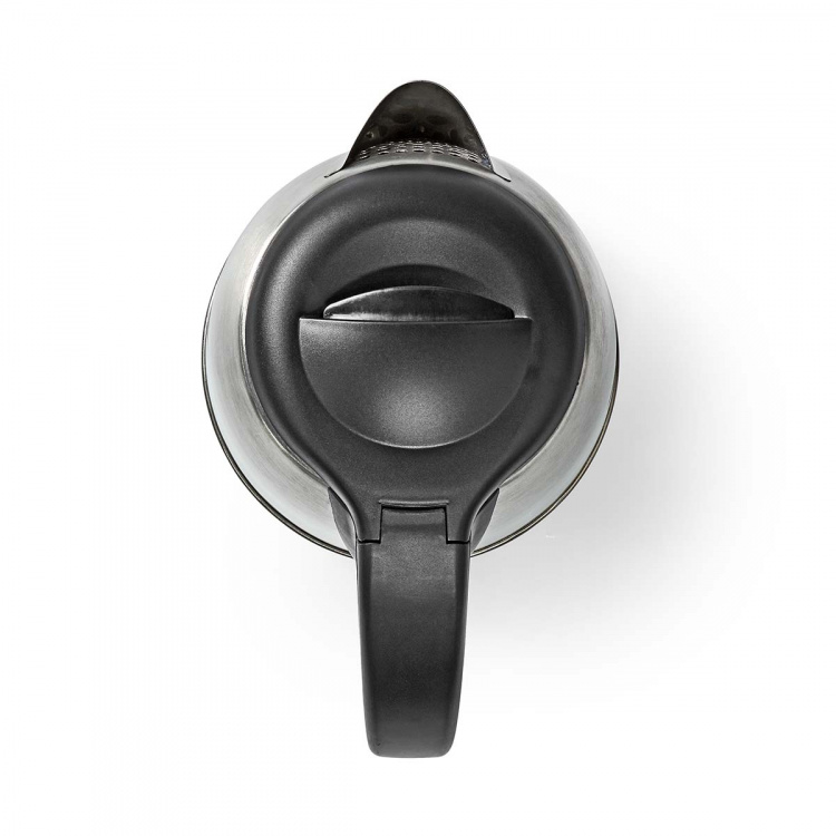 Nedis Elkedel | 1.7 l | Rustfrit stål | Aluminium / Sort | Drejelig 360 grader | Skjult varmeelement | Strix®-controller | Beskyttelse mod kogetørring