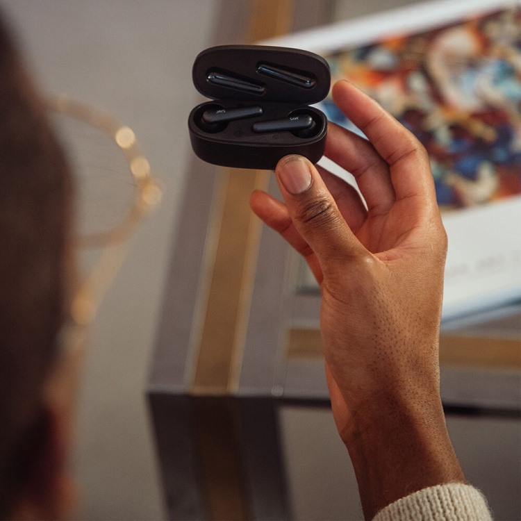 JAYS Hovedtelefon t-Six TWS True Wireless In-Ear Sort JAYS Hovedtelefon t-Six TWS True Wireless In-Ear Sort