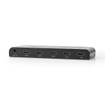 Nedis HDMI ™ Splitter | 4-Port port(s) | 4x HDMI™ Output | 4K@60Hz | 18 Gbps | Metal | Antracit
