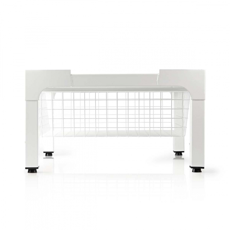 Nedis Stativ til vaskemaskine og tørretumbler | Trådkurv | 200 kg | Hvid