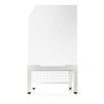 Nedis Stativ til vaskemaskine og tørretumbler | Trådkurv | 200 kg | Hvid