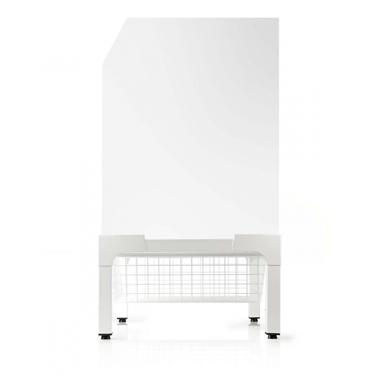 Nedis Stativ til vaskemaskine og tørretumbler | Trådkurv | 200 kg | Hvid