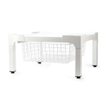 Nedis Stativ til vaskemaskine og tørretumbler | Trådkurv | 200 kg | Hvid