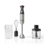 Nedis Hand Blender | 800 W | Hastighedsindstillinger: Variabel hastighedskontrol | Chopper | Aluminium / Sort Nedis Hand Blender | 800 W | Hastighedsindstillinger: Variabel hastighedskontrol | Chopper | Aluminium / Sort