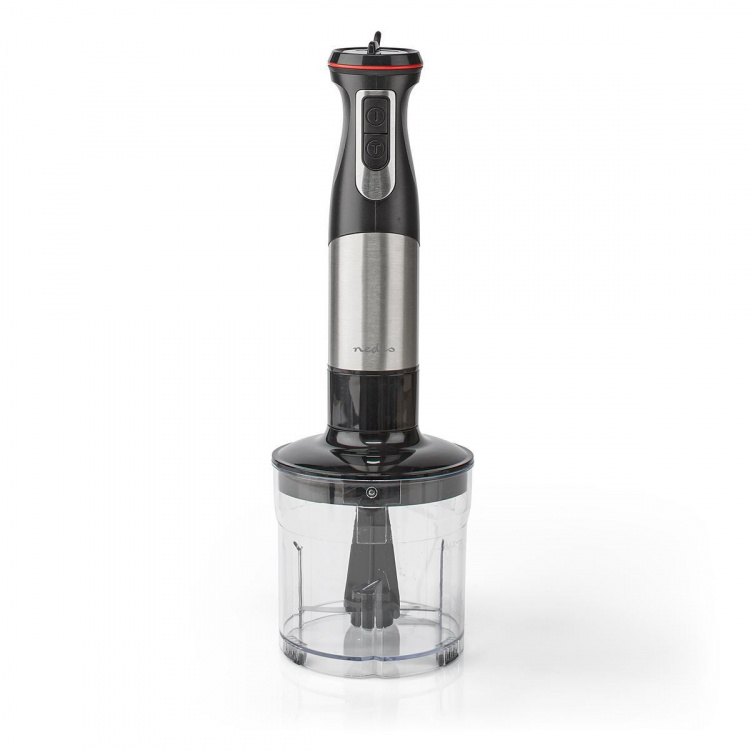 Nedis Hand Blender | 800 W | Hastighedsindstillinger: Variabel hastighedskontrol | Chopper | Aluminium / Sort Nedis Hand Blender | 800 W | Hastighedsindstillinger: Variabel hastighedskontrol | Chopper | Aluminium / Sort