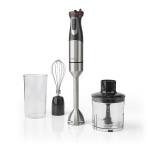 Nedis Hand Blender | 800 W | Hastighedsindstillinger: Variabel hastighedskontrol | Chopper | Aluminium / Sort Nedis Hand Blender | 800 W | Hastighedsindstillinger: Variabel hastighedskontrol | Chopper | Aluminium / Sort