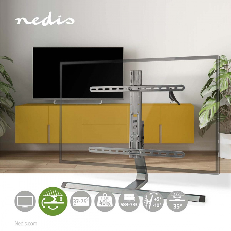 Nedis Fuld Motion TV Stand | 37 - 75 