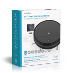 Nedis SmartLife Robot Støvsuger | Tilfældig | Wi-Fi | Kapacitet Collection Reservoir: 0.2 l | Automatisk opladning | Maksimal driftstid: 1.8 timer | Sort | Android™ / IOS Nedis SmartLife Robot Støvsuger | Tilfældig | Wi-Fi | Kapacitet Collection Reservoir: 0.2 l | Automatisk opladning | Maksimal driftstid: 1.8 timer | Sort | Android™ / IOS