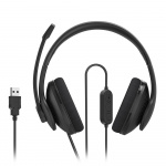 Hama Headset PC Office Stereo Over-Ear HS-USB300 V2 Sort