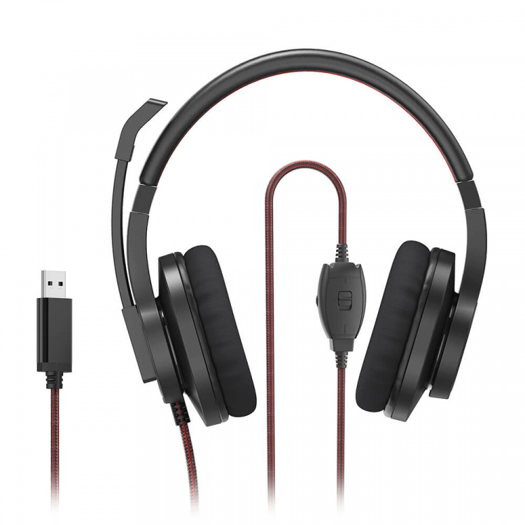 Hama Headset PC Office Stereo Over-Ear HS-USB400 V2 Sort
