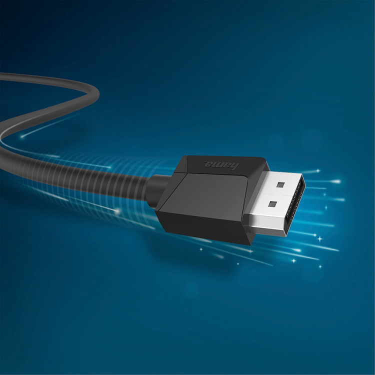 Hama Kabel DisplayPort 1.2 Ultra-HD 4K 1.5m Sort
