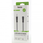 Hama Audiokabel 3.5mm-han-3.5mm-hun Forlænger 1.5m