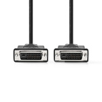 Nedis DVI-kabel | DVI-D 24 + 1-pin han | DVI-D 24 + 1-pin han | 2560x1600 | Nikkelplateret | 2.00 m | Lige | PVC | Sort | Konvolut