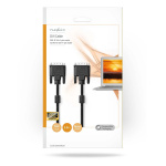 Nedis DVI-kabel | DVI-D 24 + 1-pin han | DVI-D 24 + 1-pin han | 2560x1600 | Nikkelplateret | 2.00 m | Lige | PVC | Sort | Konvolut